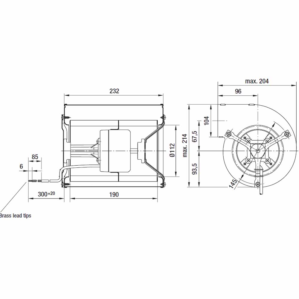 Центробежный вентилятор EbmPapst D1G133-DC13-52 img 3