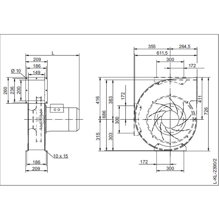 Вентилятор центробежный Ziehl-Abegg RG40T-4DN.B5.1R img 4