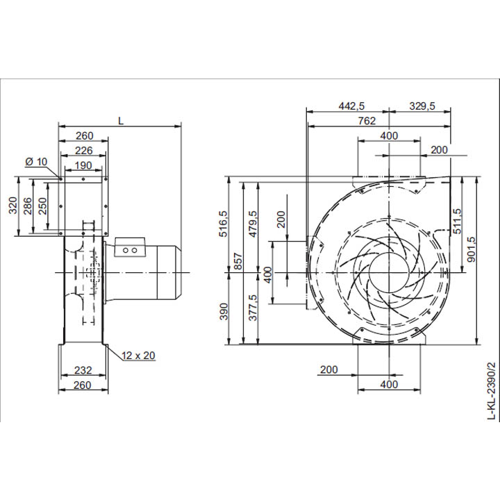 Вентилятор центробежный Ziehl-Abegg RG50T-4DN.B5.3R img 4