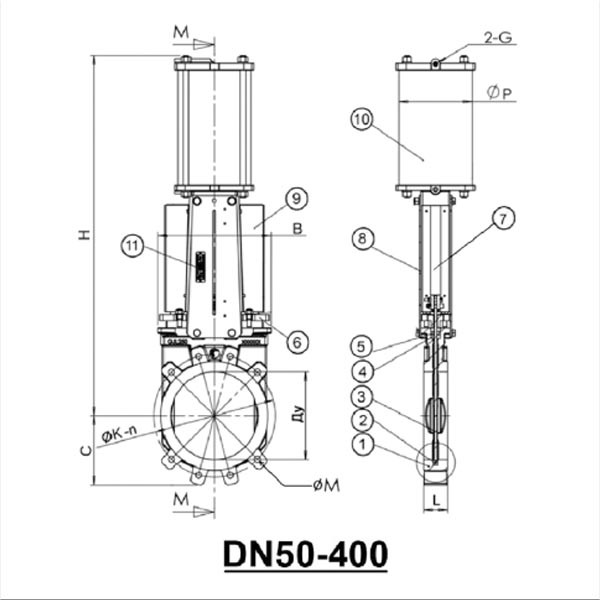 Шиберная задвижка с приводом VGB4400-03NI0400 img 4