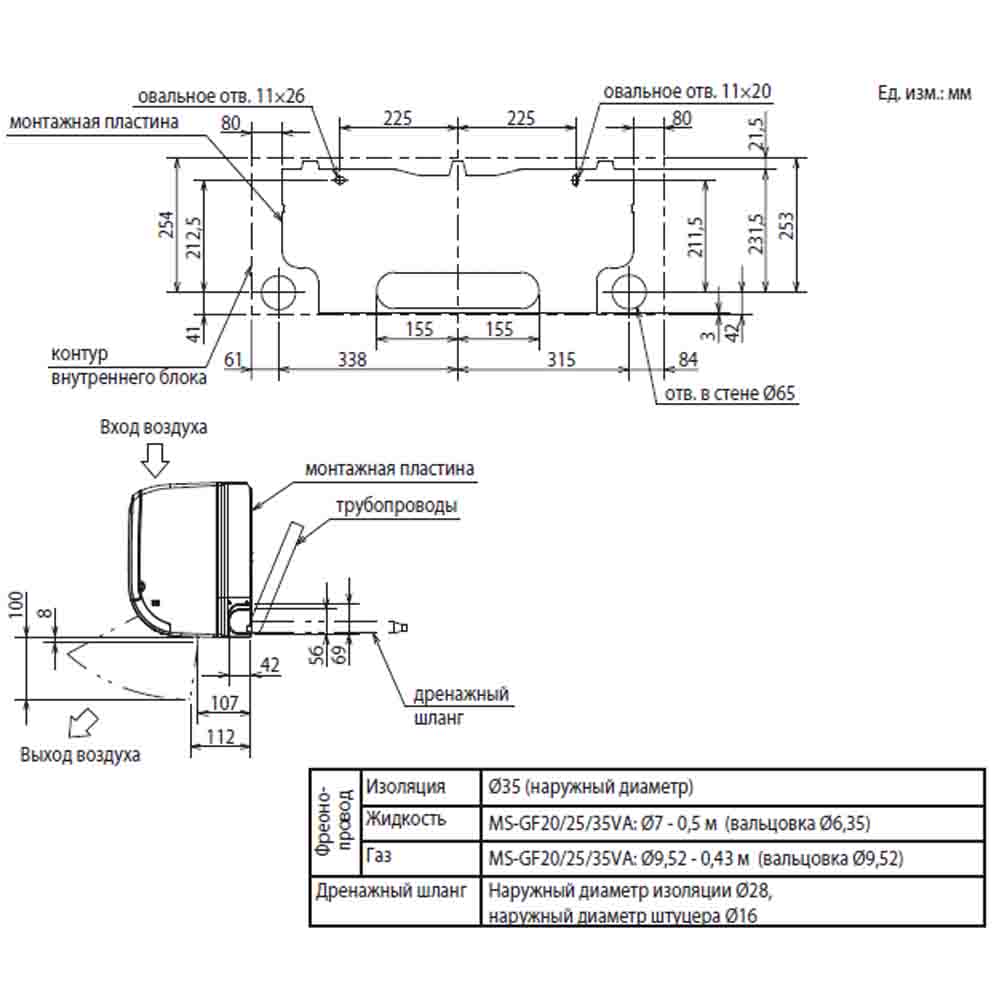 Кондиционер Mitsubishi Electric MS-GF20VA/MU-GF20VA img 2