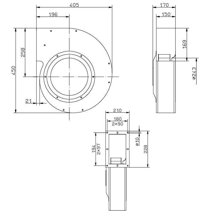 Вентилятор центробежный Ziehl-Abegg RG28S-4EK.4I.5L img 1