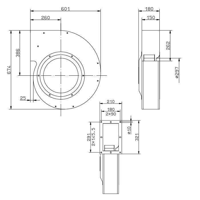 Вентилятор центробежный Ziehl-Abegg RG35S-4EK.6N.2L img 2