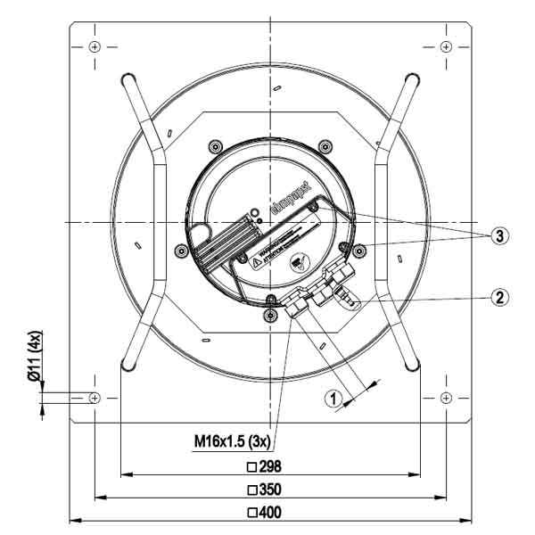 Центробежный вентилятор EbmPapst K3G280-AU11-C2 img 3