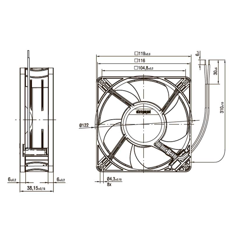 Компактный вентилятор EbmPapst ACi 4400 L img 1