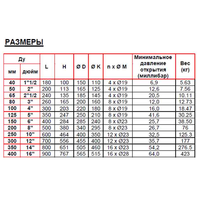 Фланцевый обратный клапан Py10 Tecofi CBL4240-0600 img 3