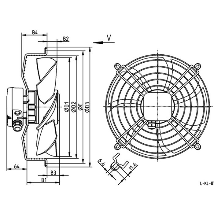 Вентилятор осевой Ziehl-Abegg FE031-4DA.0C.A7 img 1