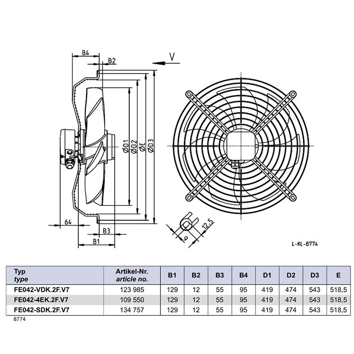 Вентилятор осевой Ziehl-Abegg FE042-SDK.2F.V7 img 1