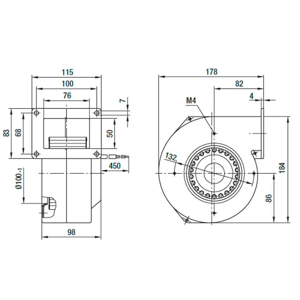 Центробежный вентилятор EbmPapst G2E120-AR38-A4 img 2