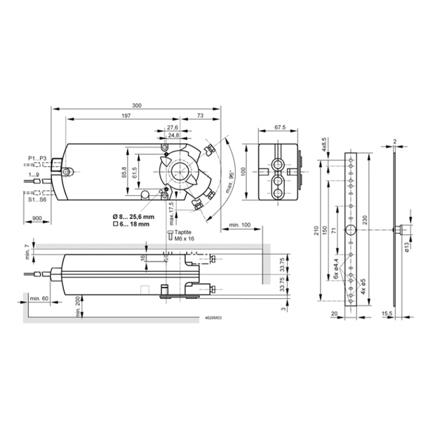 Привод Siemens GBB163.1E (25 Нм/ 24 В) img 2