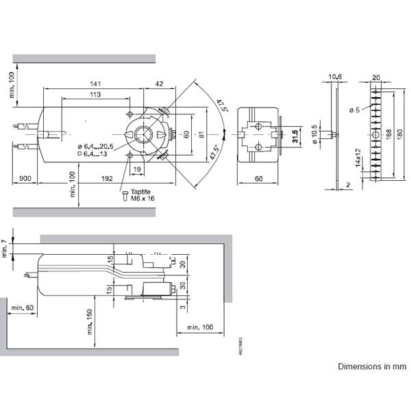 Привод Siemens GNP196.1E (6 Нм/ 24 В) img 3