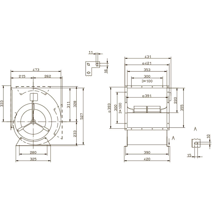 Вентилятор центробежный Ziehl-Abegg RD28P-4DW.6L.1L img 1