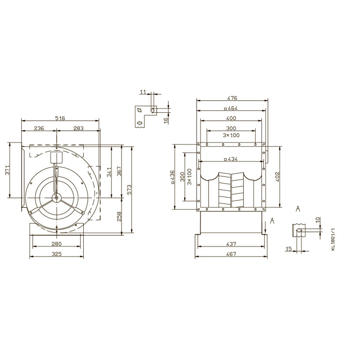 Вентилятор центробежный Ziehl-Abegg RD31A-4DW.4C.1L img 2