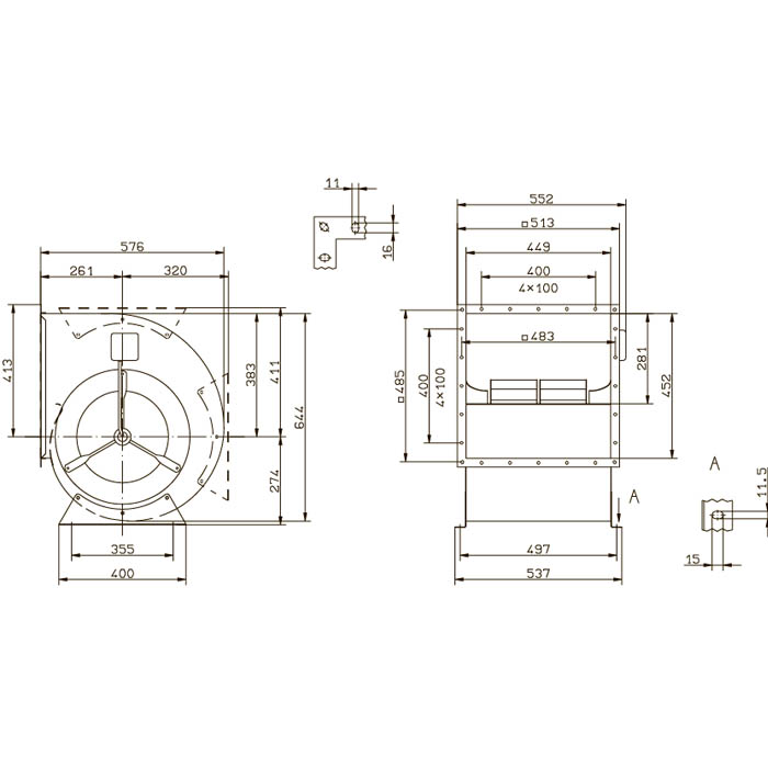 Вентилятор центробежный Ziehl-Abegg RD35P-4DW.7Q.1L img 1