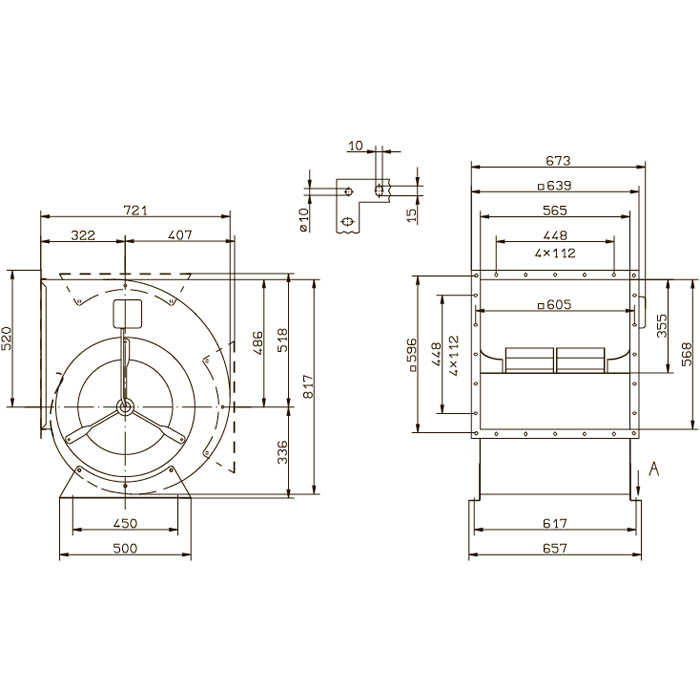 Вентилятор центробежный Ziehl-Abegg RD45P-6DW.7W.1L img 2