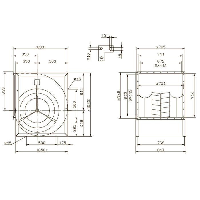 Вентилятор центробежный Ziehl-Abegg RD50A-4DW.6T.1L img 2