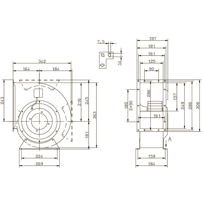 Вентилятор центробежный Ziehl-Abegg RG20P-4EK.2F.1R img 2