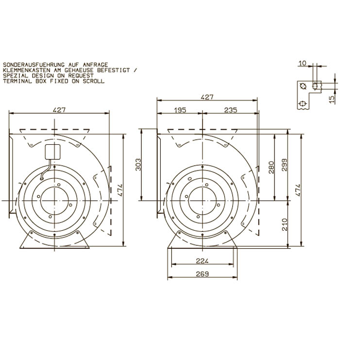 Вентилятор центробежный Ziehl-Abegg RG25P-4EK.4I.1R img 2