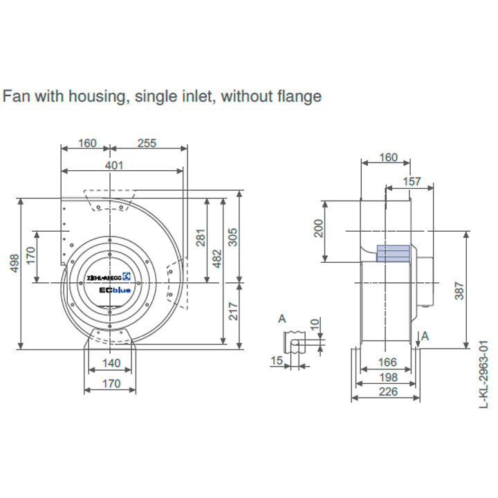 Вентилятор центробежный Ziehl-Abegg RG25R-ZIK-DC-4R img 2