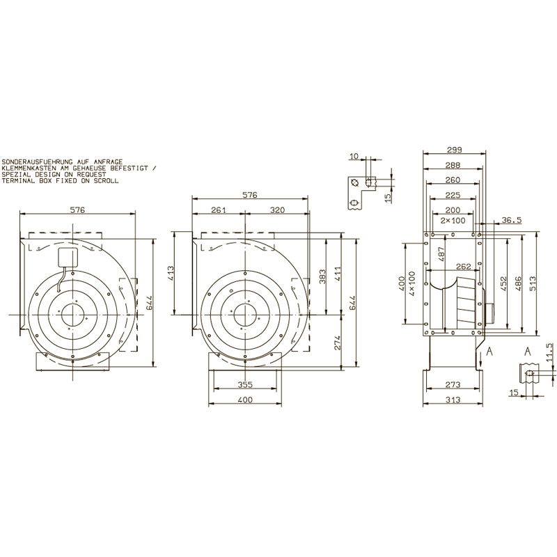 Вентилятор центробежный Ziehl-Abegg RG35A-4EK.4F.1R img 2