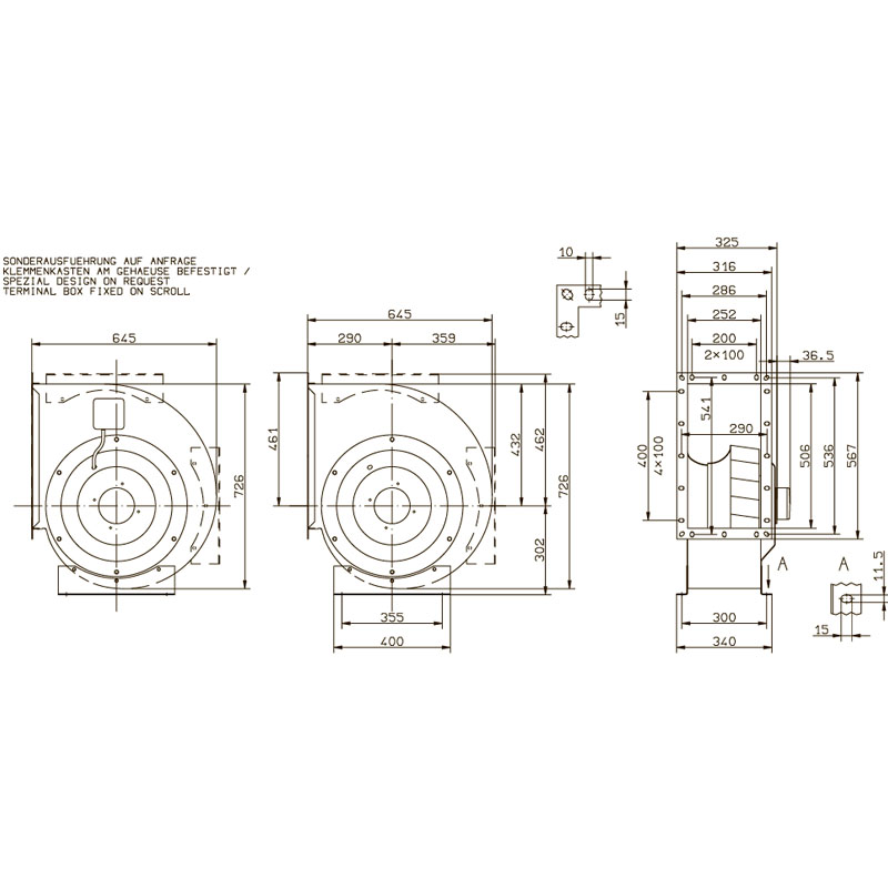 Вентилятор центробежный Ziehl-Abegg RG40A-4EK.4I.1R img 2