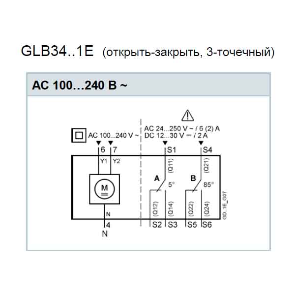 Привод Siemens GLB341.1E (10 Нм/ 230 В) img 3