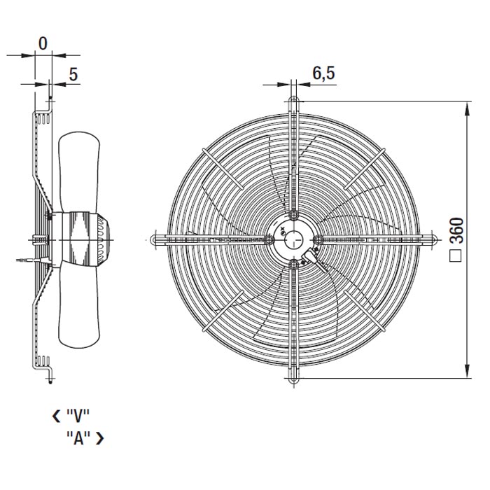 Осевой вентилятор S2E300-BC47-01 img 4