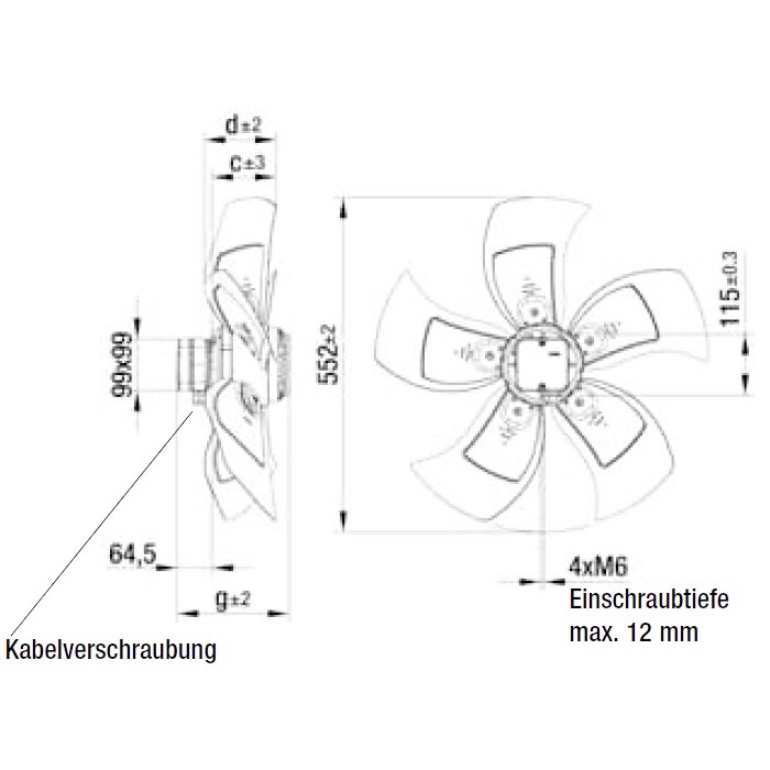 EbmPapst W4D500-GJ03-01 Осевой вентилятор EbmPapst W4D500-GJ03-01 img 9