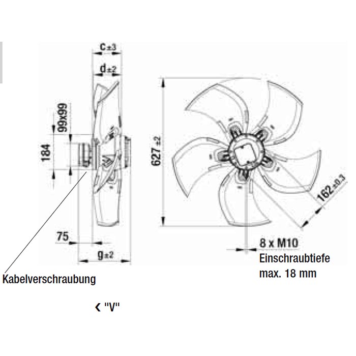 A4D630-AR01-02 Осевой вентилятор A4D630-AR01-02 img 3