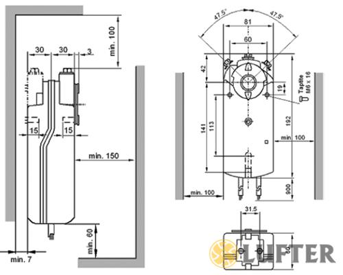 Привод Siemens GMA121.1E (7 Нм/ 24 В) img 3