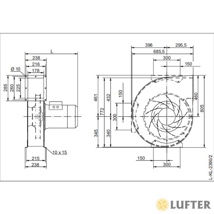 Вентилятор центробежный Ziehl-Abegg RG45T-2DN.F5.1R img 4