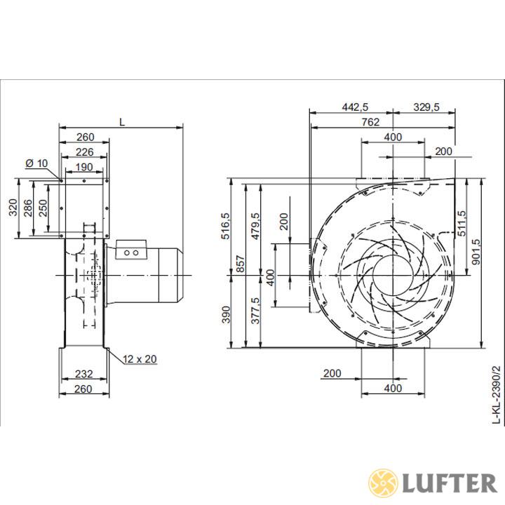 Вентилятор центробежный Ziehl-Abegg RG50T-4DN.C5.2R img 4