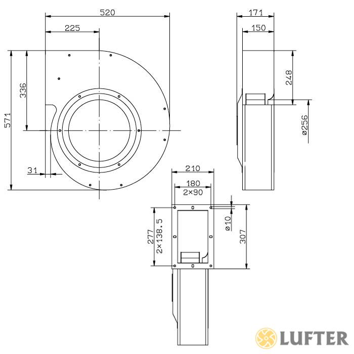 Вентилятор центробежный Ziehl-Abegg RG31S-4DK.4I.3L img 1