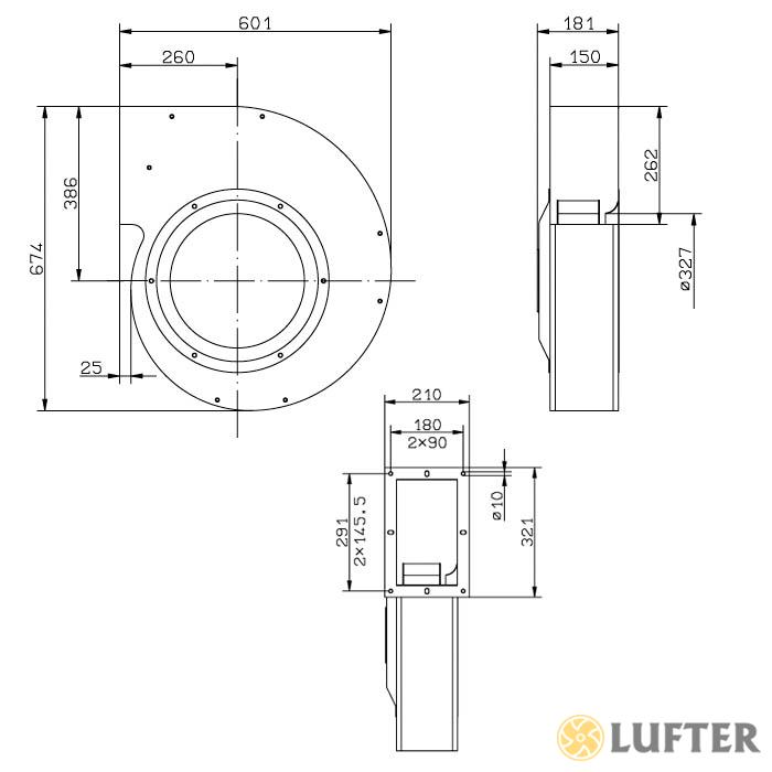 Вентилятор центробежный Ziehl-Abegg RG40S-4DK.6N.AL img 2