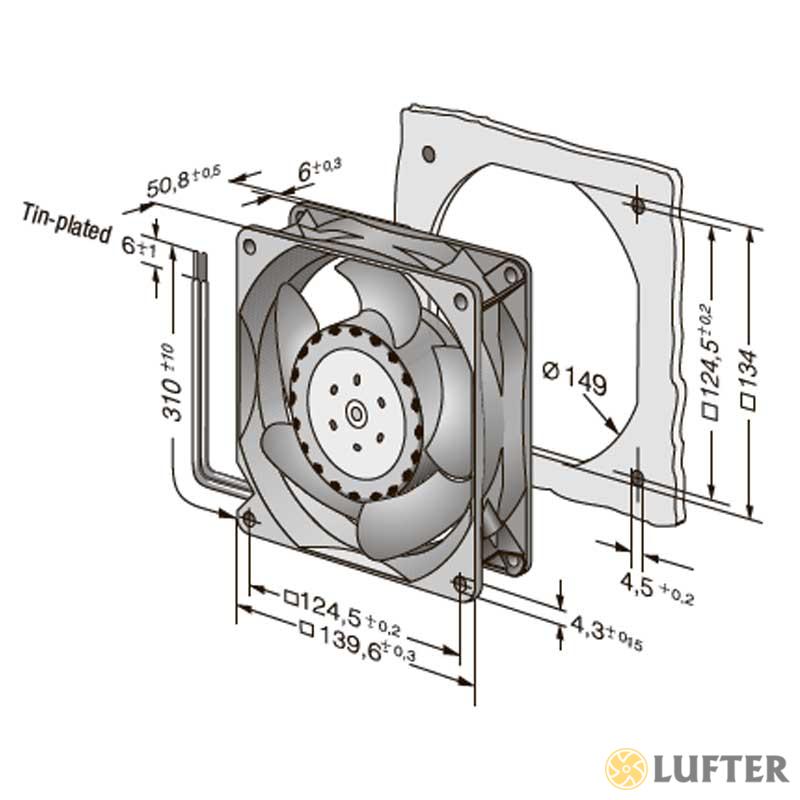 Компактный вентилятор EbmPapst 5318/2 HP img 1