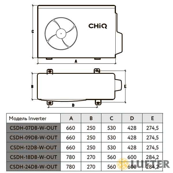 Инверторный кондиционер CSDH-18DB-W-IN/CSDH-18DB-W-OUT img 3