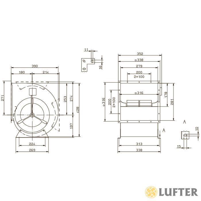 Вентилятор центробежный Ziehl-Abegg RD22P-4EW.4I.1L img 2