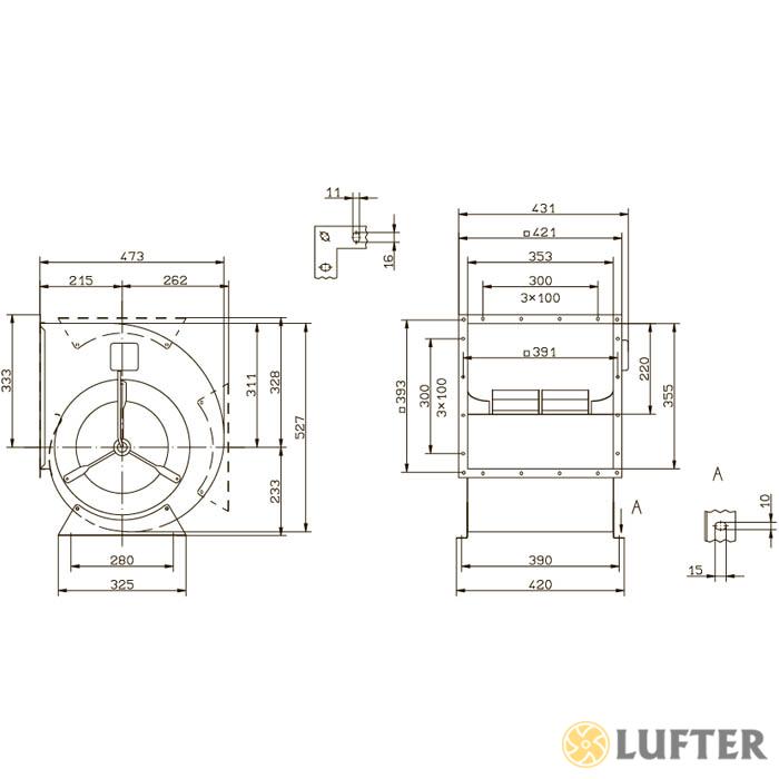 Вентилятор центробежный Ziehl-Abegg RD28P-6DW.4N.1L img 1