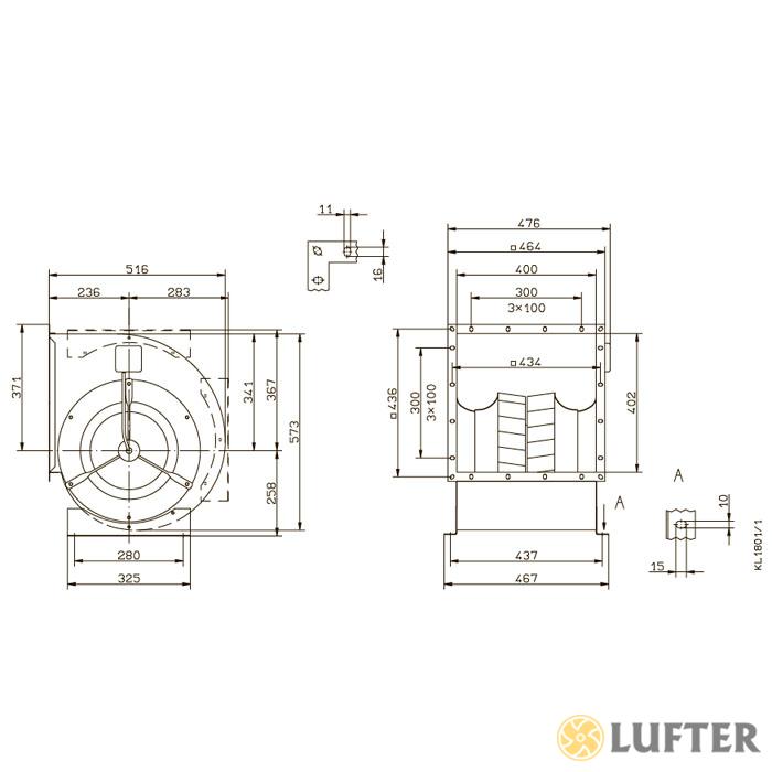 Вентилятор центробежный Ziehl-Abegg RD31A-4DW.4C.1L img 2