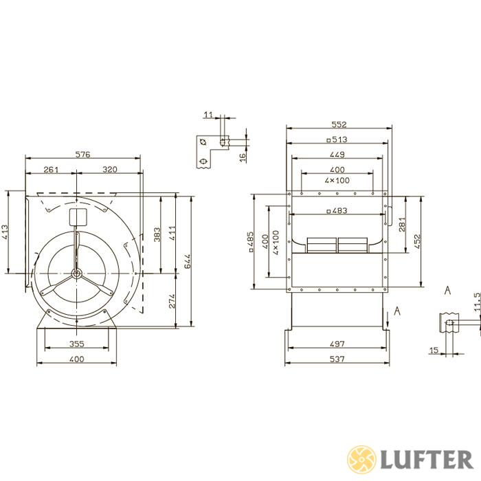 Вентилятор центробежный Ziehl-Abegg RD35P-6DW.6Q.1L img 1