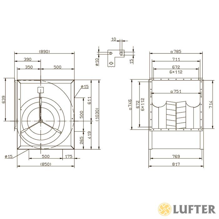 Вентилятор центробежный Ziehl-Abegg RD56A-4DW.7T.1L img 2