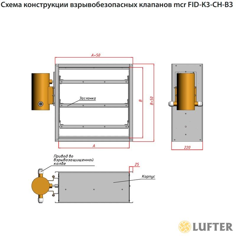 Клапаны противопожарные взрывозащищенные mcr FID-К-ВЗ img 5