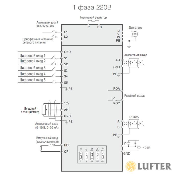 Преобразователь частоты SDI-G2.2-2B (2,2 кВт/ 230 В) img 1