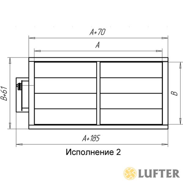 Воздушный клапан АВК 300x500 img 4