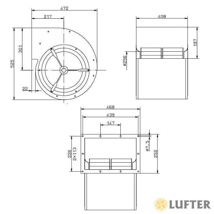 Вентилятор Ziehl-abegg RD31S-4EW.6Q.2L img 1