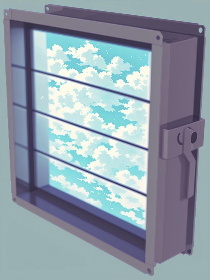 Клапан воздушный унифицированный УВК 1200x1100 Клапан воздушный унифицированный УВК 1200x1100