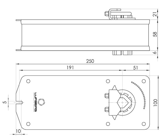 Размеры  DA15S220