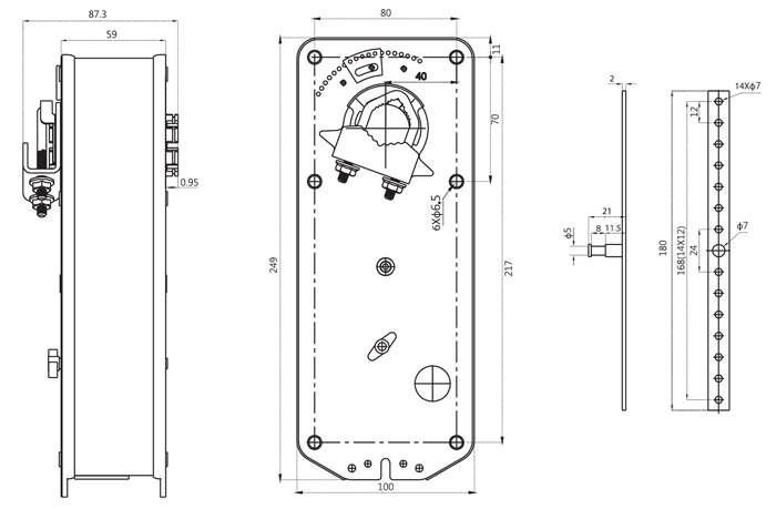 Размеры TS10-230S