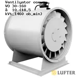 Вентилятор осевой ВО 30-160 №10 (18,5 кВт/1460 об/мин)