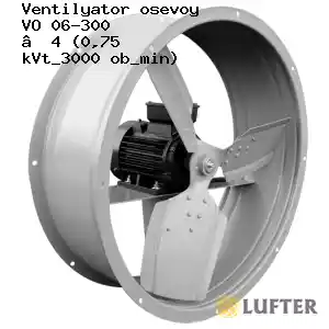 Вентилятор осевой ВО 06-300 №4 (0,75 кВт/3000 об/мин)